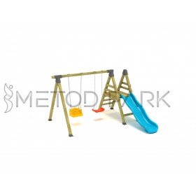 96 OE Wooden Swing & Slider